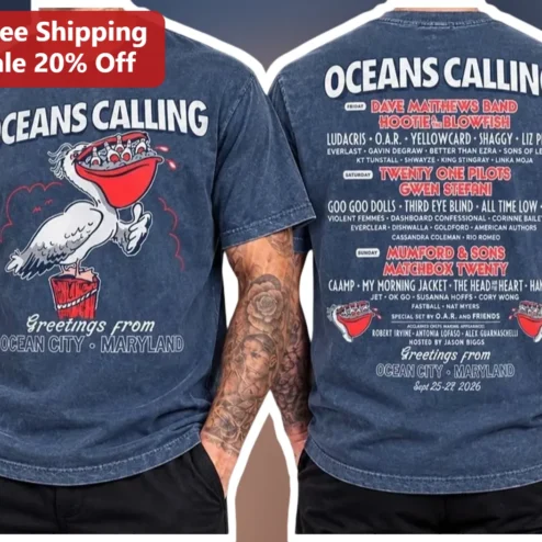 Oceans Calling Greetings From Ocean City Maryland Tee