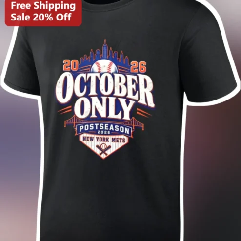 October Only Postseason Tee Baseball Playoff Bracket Vintage Sports Gift for Men Women