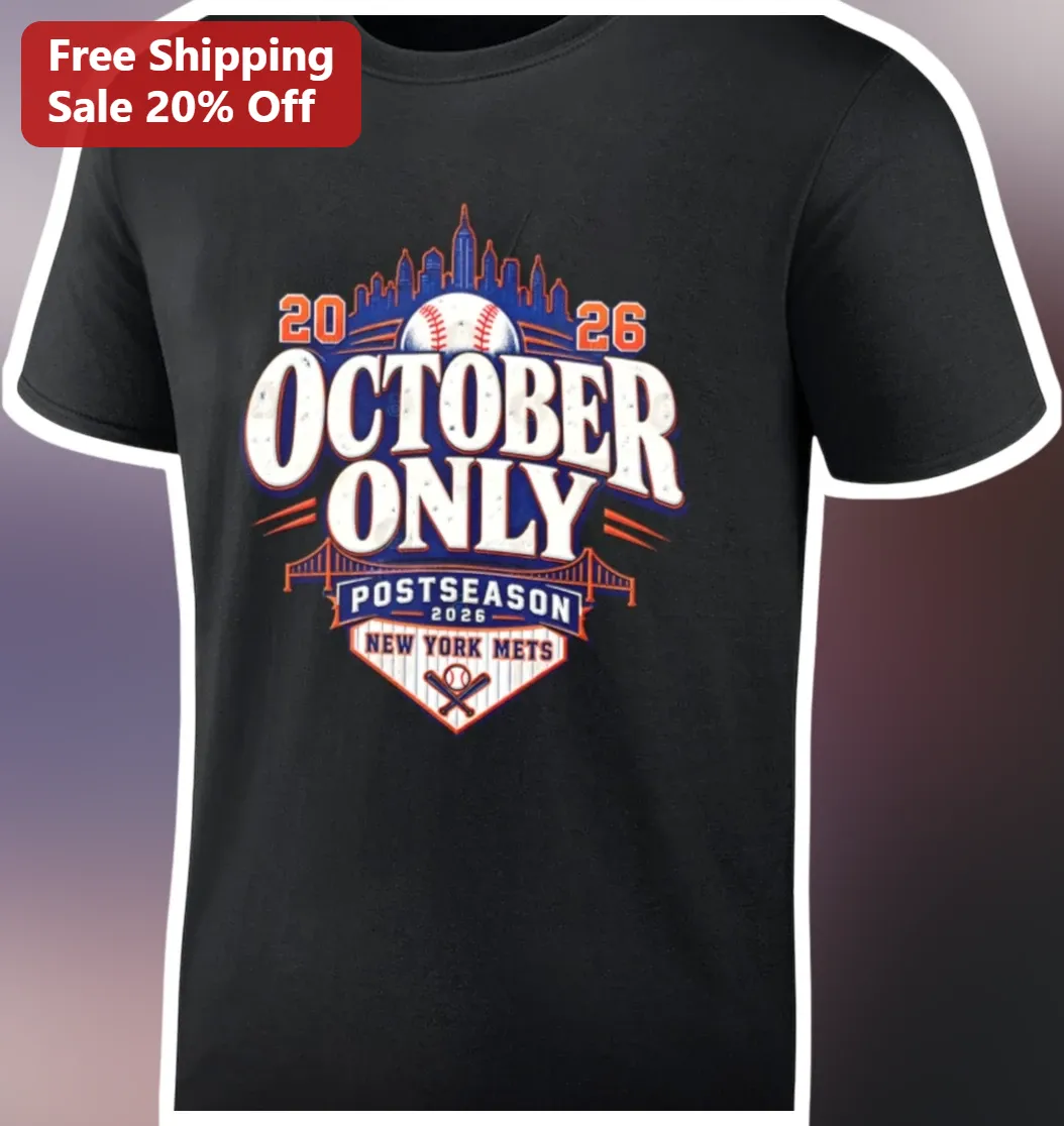 October Only Postseason Tee Baseball Playoff Bracket Vintage Sports Gift for Men Women