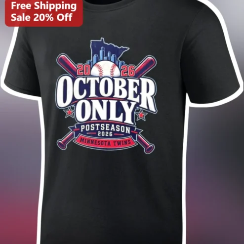 October Only Postseason Tee Baseball Playoff Fan Gift Shirt