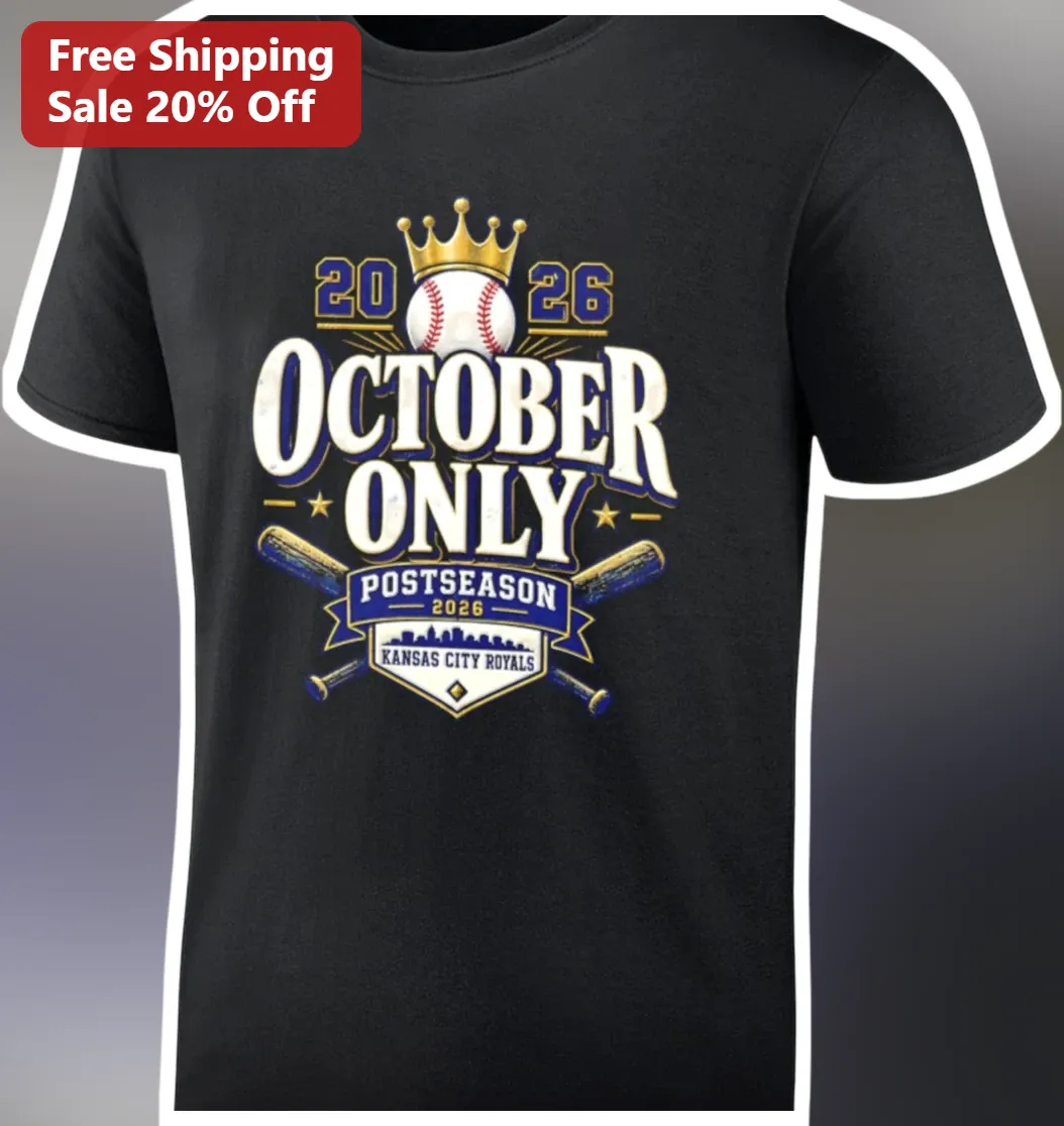 October Only Postseason Tee Kansas City Royals Vintage Baseball Playoff Shirt