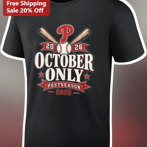 October Only Postseason Tee Vintage Baseball Playoff Shirt Gift for Men Women