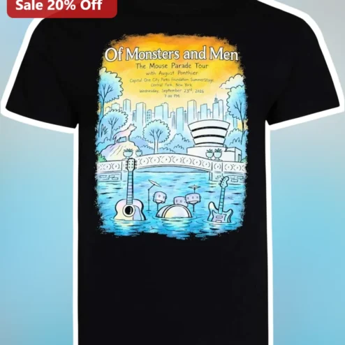 Of Monsters and Men Tee Indie Folk Band Concert Poster Graphic Shirt for Fans