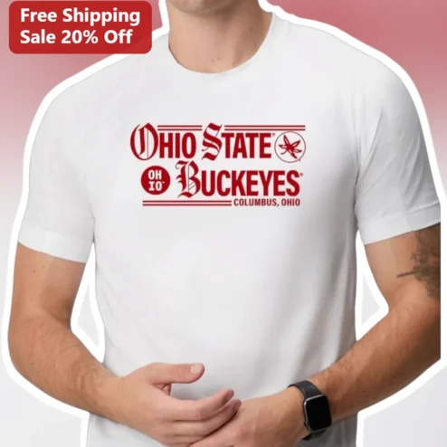 Ohio State Buckeyes Columbus Ohio Vintage Collegiate Graphic Tee for Men Women