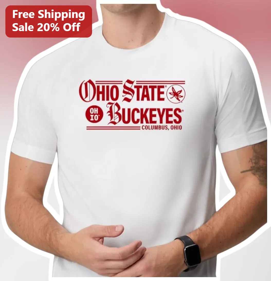 Ohio State Buckeyes Columbus Ohio Vintage Collegiate Graphic Tee for Men Women