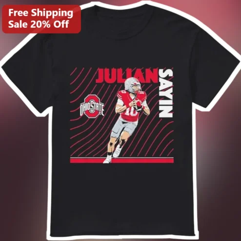 Ohio State Buckeyes Julian Sayin QB10 Football Player Graphic Tee