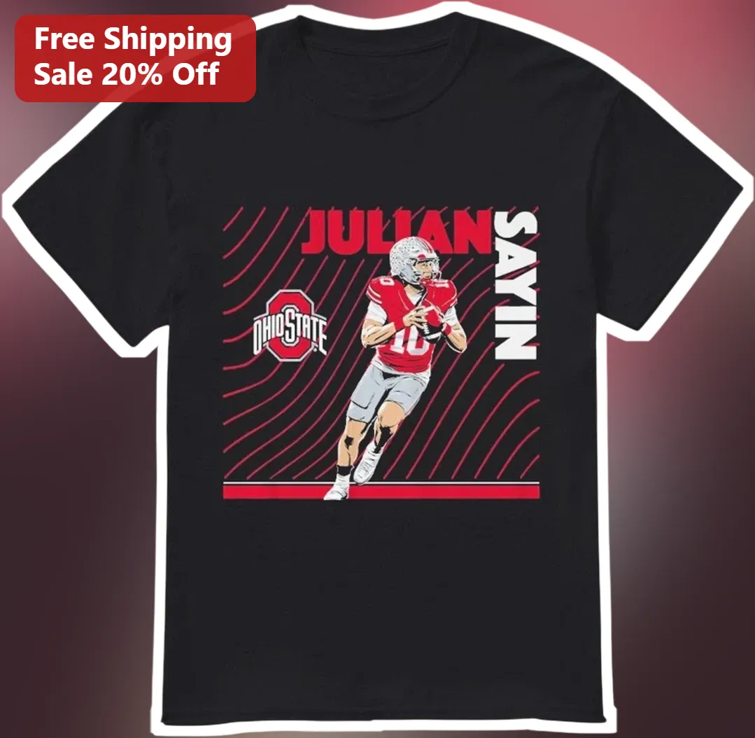 Ohio State Buckeyes Julian Sayin QB10 Football Player Graphic Tee