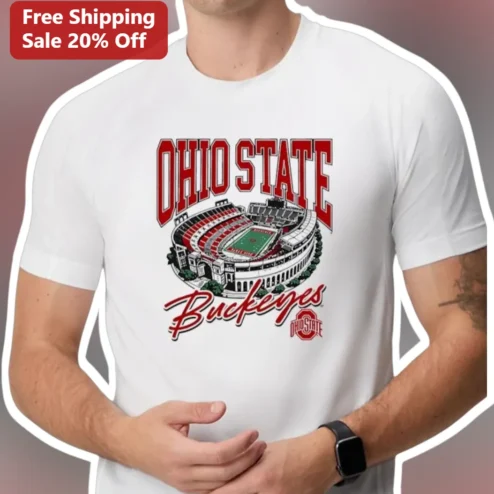 Ohio State Buckeyes The Horseshoe Vintage Collegiate Graphic Tee for Men Women