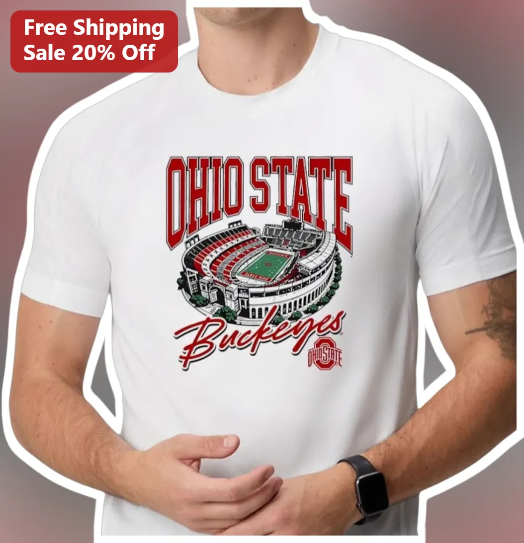 Ohio State Buckeyes The Horseshoe Vintage Collegiate Graphic Tee for Men Women