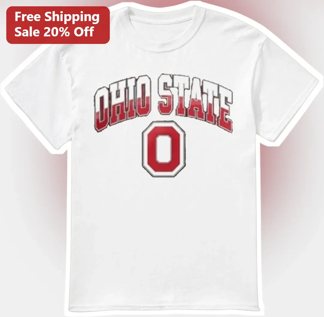 Ohio State Buckeyes Vintage Distressed Block O Graphic Tee for Men Women Game Day