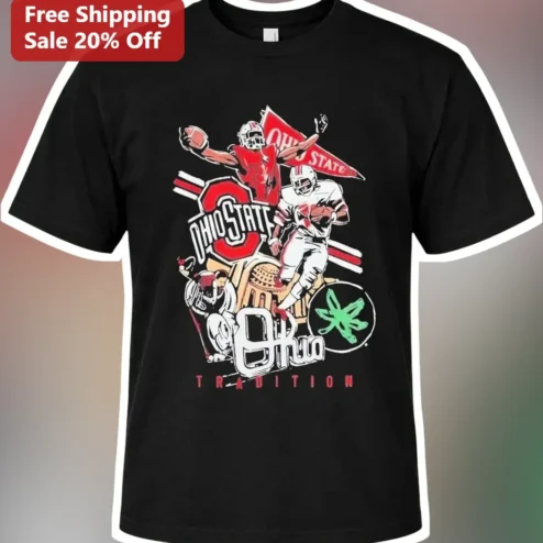 Ohio State OKU Tradition Vintage Football Rivalry Graphic Tee
