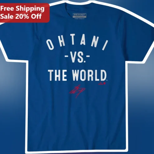 Ohtani Vs The World Graphic Tee Baseball Fan Gift