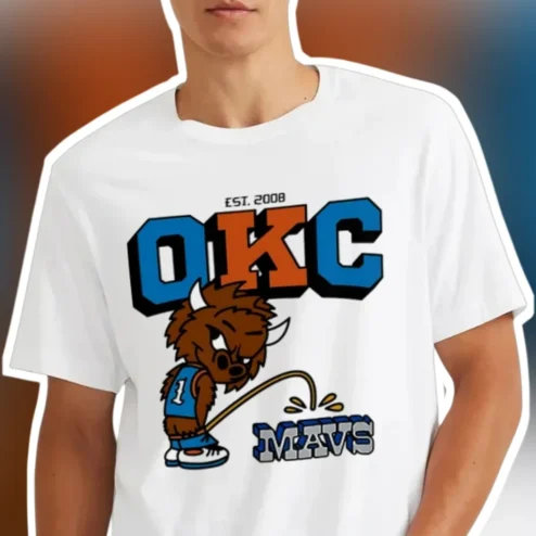 OKC Mavs Vintage Retro Basketball Rivalry Graphic Tee for Men Women