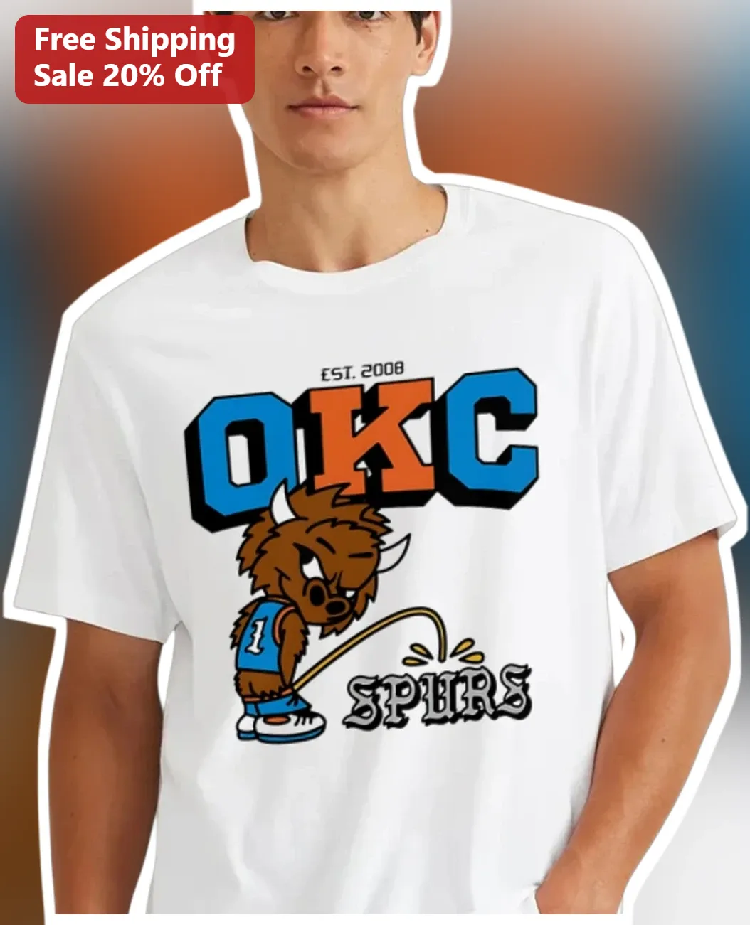 OKC Spurs Est. 2008 Vintage Rivalry Graphic Tee