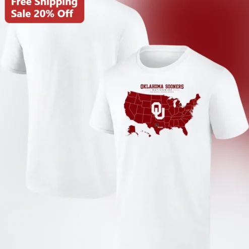 Oklahoma Sooners Nationwide Graphic Tee College Football Fan Apparel