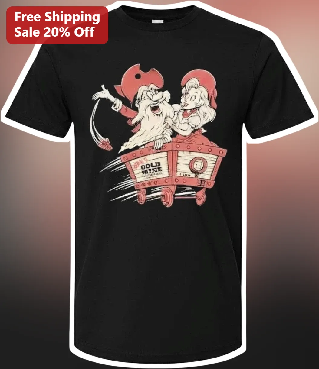 Old Wine Tee Funny Vintage Cartoon Couple Graphic Shirt for Seniors Grandparents Anniversary Gift