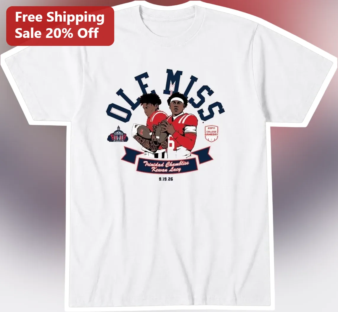 Ole Miss ESPN College Gameday Tee Hotty Toddy Rebels Football Fan Shirt