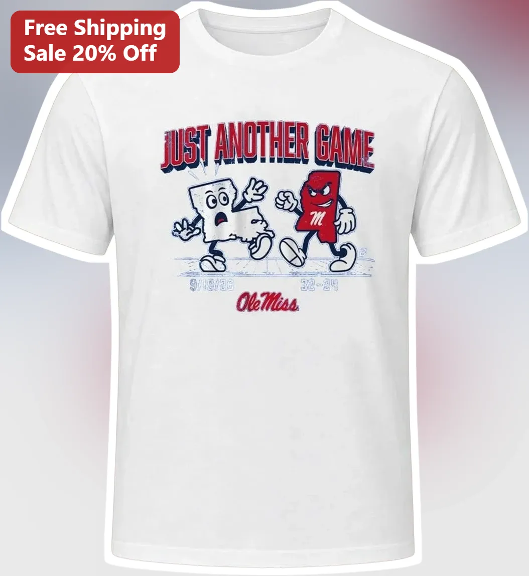 Ole Miss Just Another Game Vintage Graphic Tee College Football Fan Gear