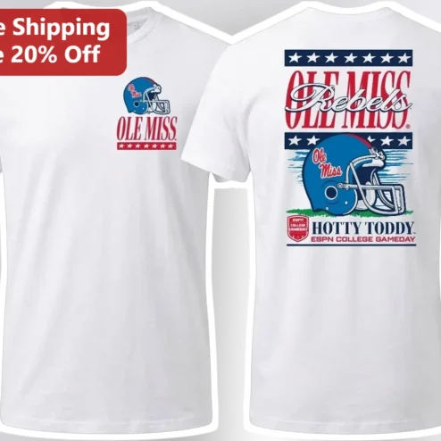 Ole Miss Rebels Hotty Toddy Tee College Football Fan Gear Game Day Shirt