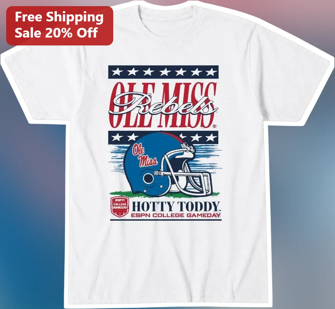 Ole Miss Rebels Hotty Toddy Vintage ESPN College Gameday Tee