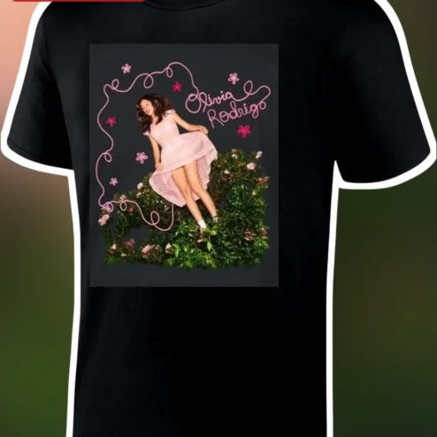 Olivia Rodrigo Guts Era Aesthetic Graphic Tee Cute Pop Star Fan Merch