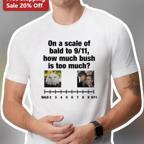 On a Scale of Bald to 9/11 How Much Bush Is Too Meme Graphic Tee