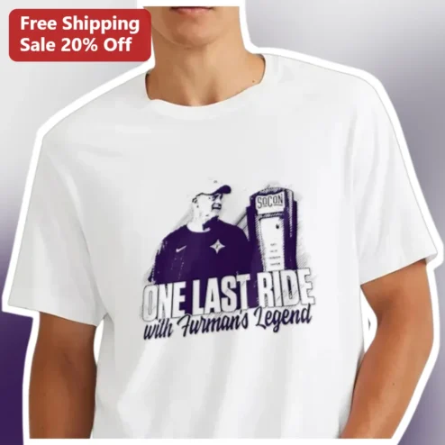One Last Ride With Furman's Legend Graphic Tee College Baseball Retirement Shirt