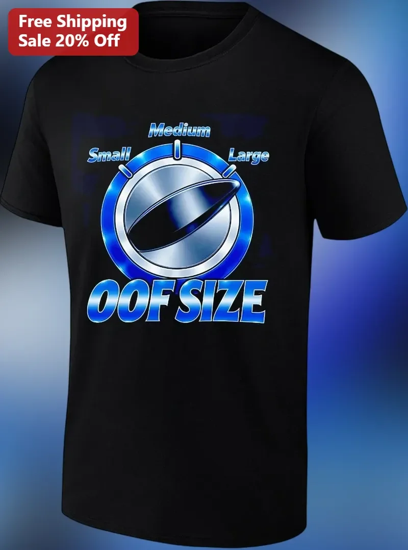 OOF SIZE Funny Meme Tee Relatable Dial Knob Graphic T-Shirt Gift for Adults