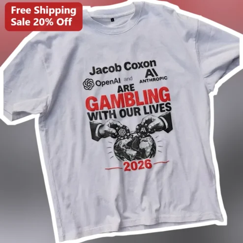 OpenAI and Anthropic AI Gambling With Our Lives Graphic Tee