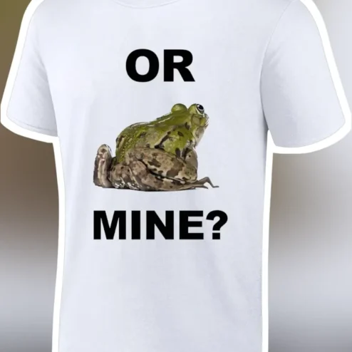 OR MINE? Funny Frog Meme Graphic Tee Gift for Couples