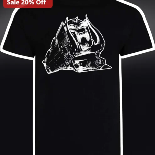 Orc Warrior Helmet Graphic Tee Dark Fantasy Gaming Apparel for Men Women