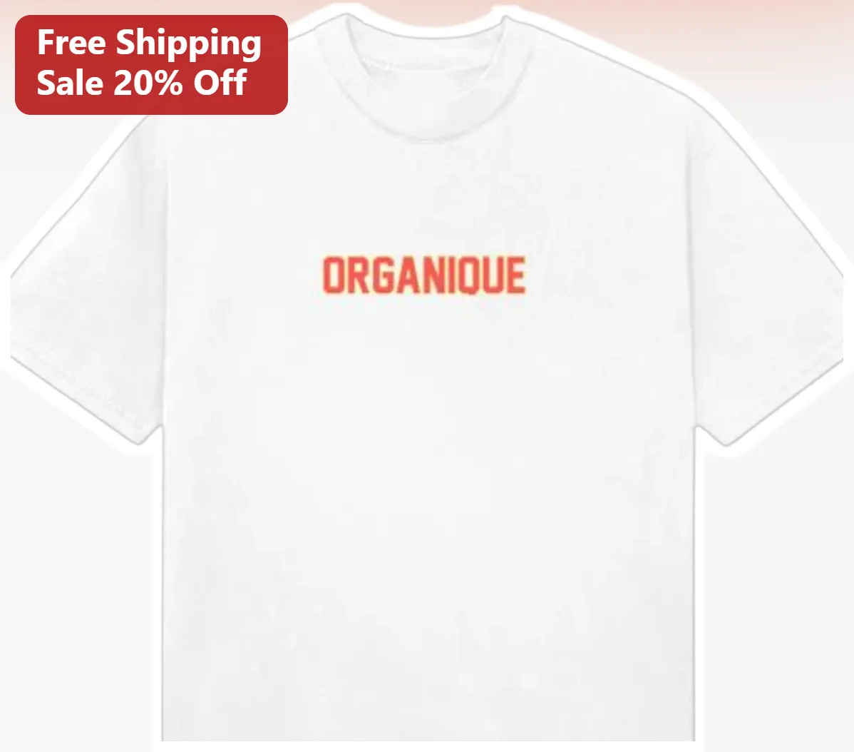 ORGANIQUE Tee Minimalist French Typography Graphic T-Shirt for Eco-Conscious Shoppers