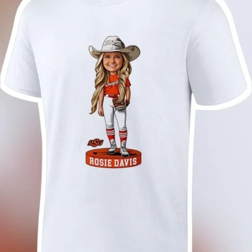 OSU Cowgirls Softball Bobblehead Graphic Tee Personalized Gift for Oklahoma State University Fans