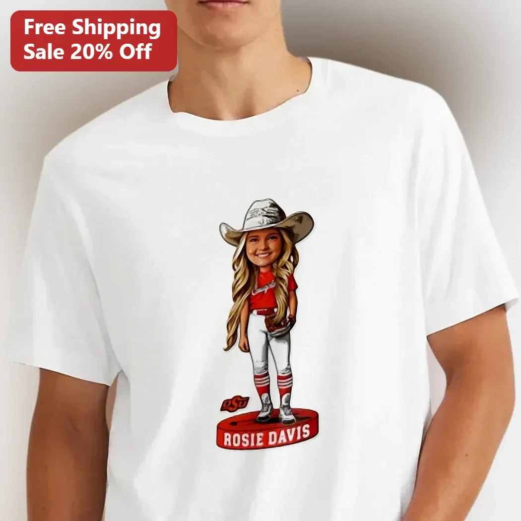 OSU Softball Cowgirl Bobblehead Graphic Tee for Women