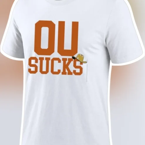 OU Sucks Graphic Tee Texas Tech Fan College Football Rivalry Shirt