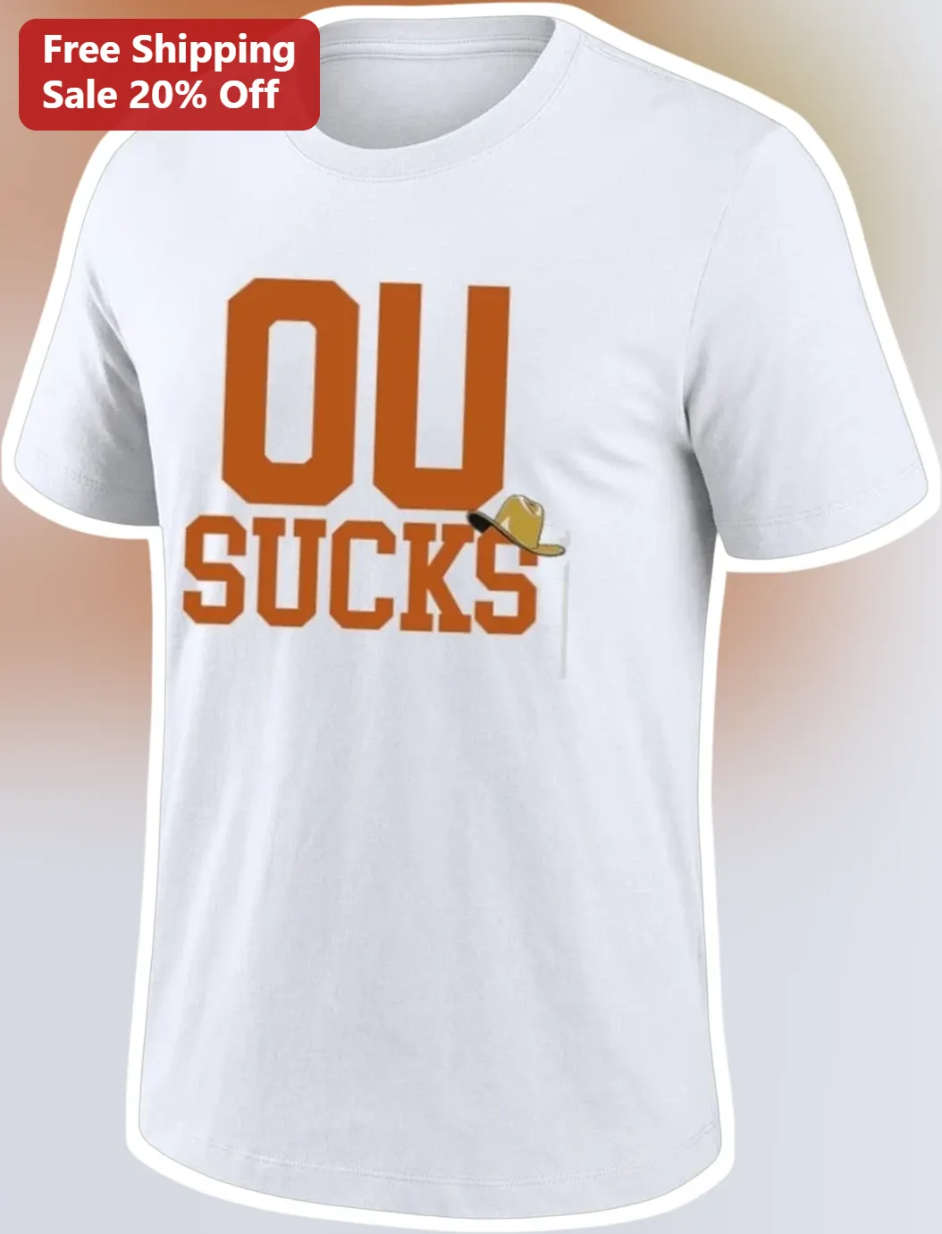 OU Sucks Graphic Tee Texas Tech Fan College Football Rivalry Shirt