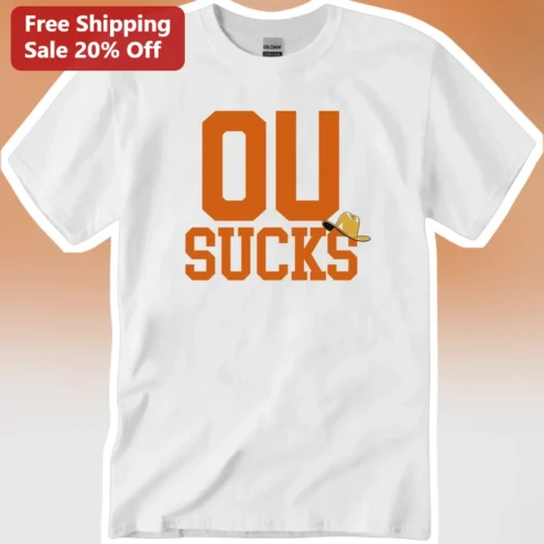 OU Sucks Still Graphic Tee Texas Tech Red Raiders Fan Shirt College Rivalry Gift