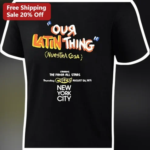 Our Latin Thing Nuestra Cosa Fania All Stars Vintage Concert Tee