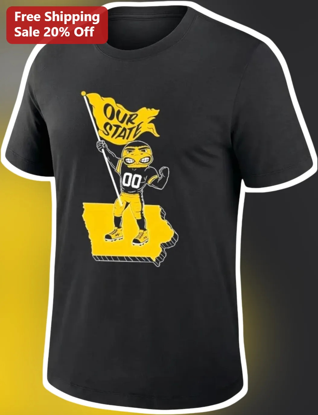 Our State Arkansas Razorbacks Football Fan Tee