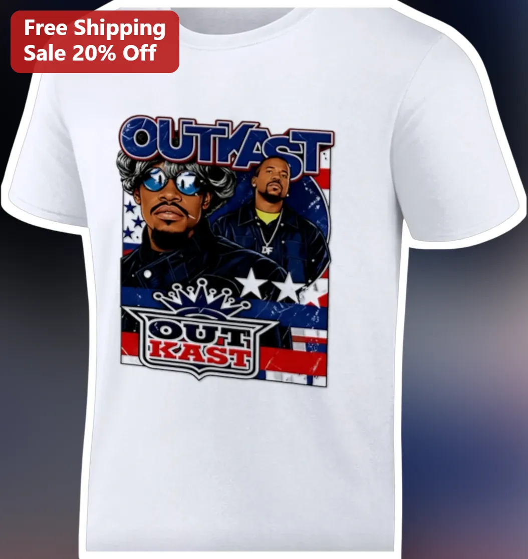 Outkast Vintage Hip Hop Graphic Tee Big Boi Andre Retro Merch