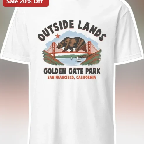 Outside Lands Golden Gate Park San Francisco Tee Vintage Bear Graphic Shirt