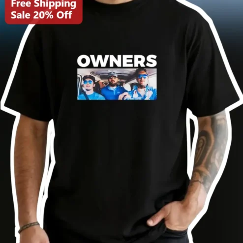 OWNERS Band Graphic Tee The Owners Country Music Merch Black Cotton Shirt