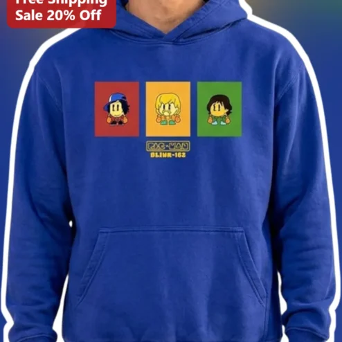 PAC-MAN Chibi Kawaii Retro Gaming Pullover Hoodie for Men Women Gift