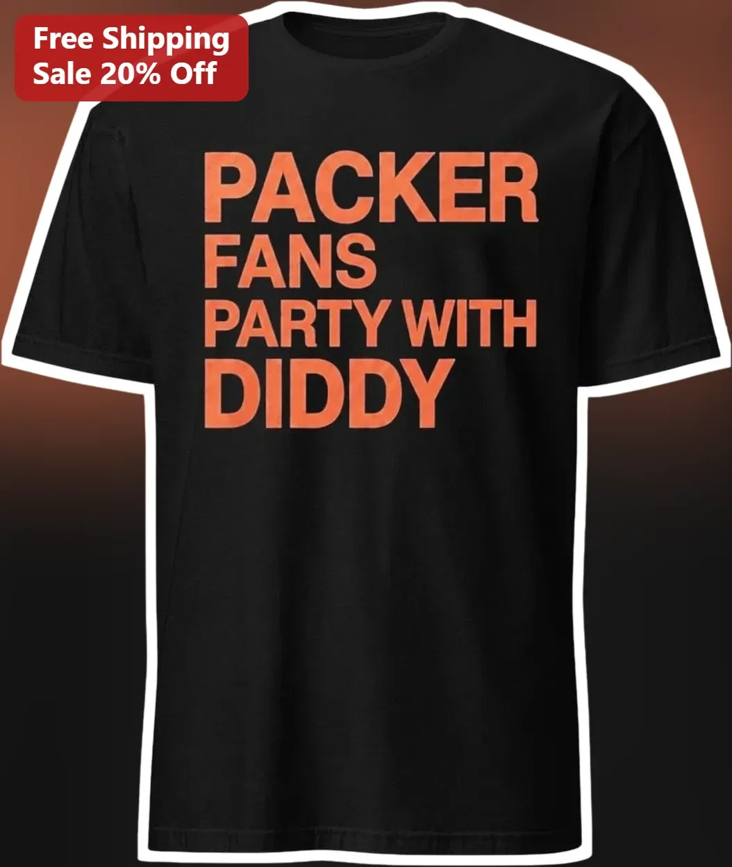 Packers Party With Diddy Tee Green Bay Packers Fan Apparel Game Day Tailgate Shirt