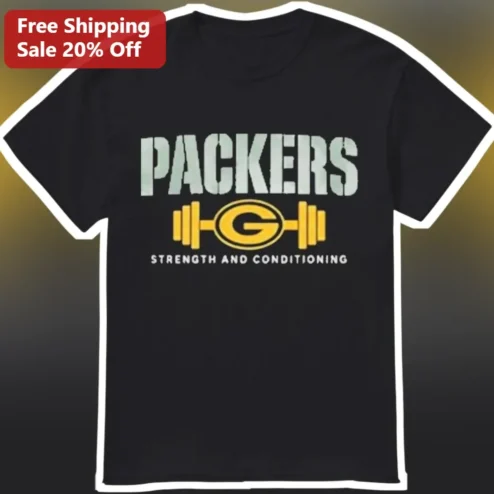 Packers Strength And Conditioning Tee Green Bay Football Training Shirt