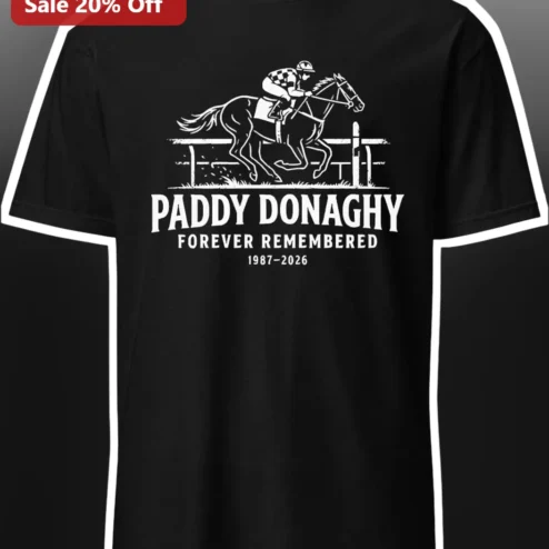 Paddy Donaghy Forever Remembered Tee 1987-2026 Former Jockey Memorial Shirt