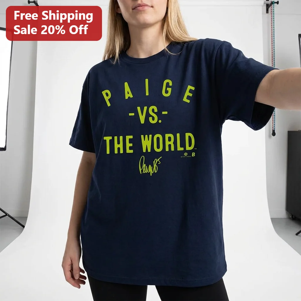 Paige -Vs.- The World Tee Paige Bueckers Signature Graphic Shirt for UConn Basketball Fans