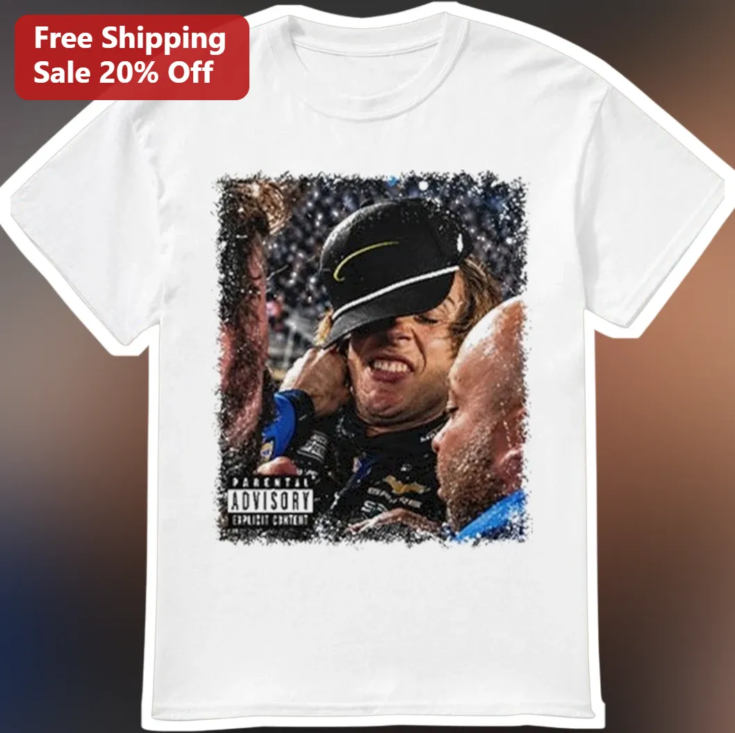 Parental Advisory Explicit Content Chase Briscoe NASCAR Victory Tee