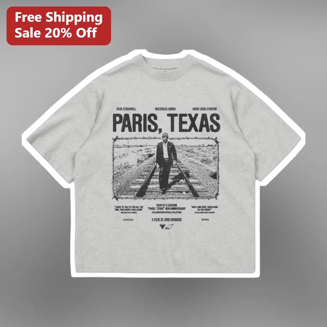 Paris, Texas Wim Wenders Movie Tee, Vintage Harry Dean Stanton Indie Film Graphic Shirt