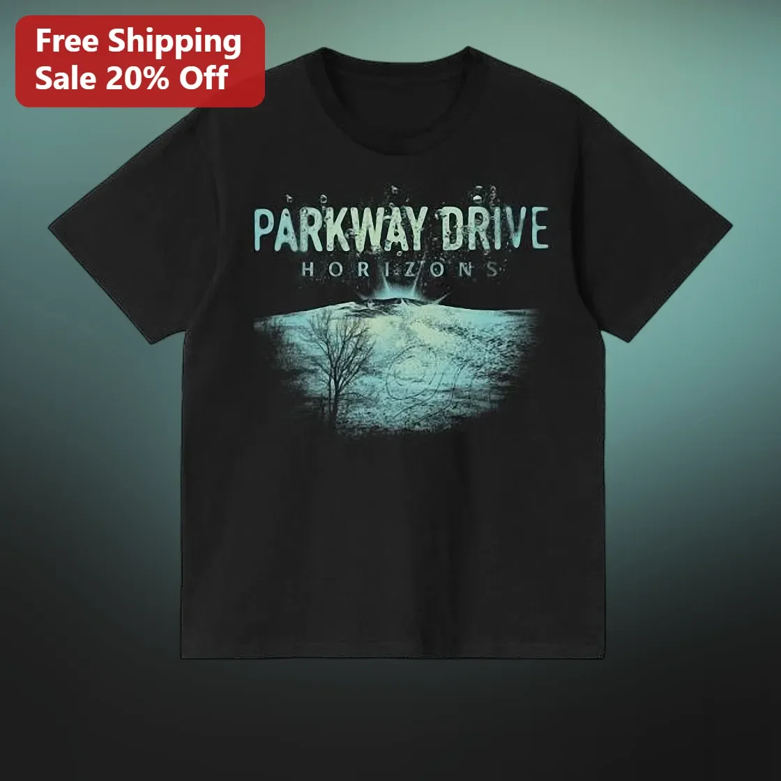 Parkway Drive Horizons Album Art Graphic Tee Black Metalcore Band Merch